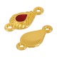 Conector de Metal Zamak Gota con Esmalte 9x14mm
