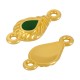 Conector de Metal Zamak Gota con Esmalte 9x14mm
