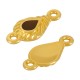 Conector de Metal Zamak Gota con Esmalte 9x14mm