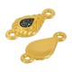 Conector de Metal Zamak Gota con Esmalte 9x14mm