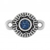 Plata Antigua 999°/Glitter Azul