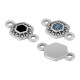 Conector de Metal Zamak Polígono con Esmalte 10x11mm