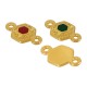 Conector de Metal Zamak Polígono con Esmalte 10x11mm