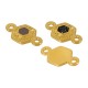 Conector de Metal Zamak Polígono con Esmalte 10x11mm