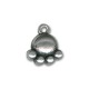 Colgante de Metal Zamak Huella de Pata 12x10mm