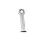 Colgante de Metal Zamak Letra "I" 12mm