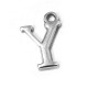 Colgante de Metal Zamak Letra "Y" 12mm