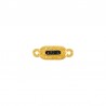 Oro 24K/Glitter Negro