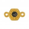 Oro 24K/Glitter Negro