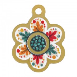 Colgante de Metacrilato Flor 18mm