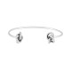 Pulsera de Metal Latón con 2 Nudos 65mm