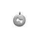 Colgante de Metal Zamak Redondo Hueso de Perro 18mm