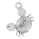 Colgante de Metal Zamak Cangrejo 18x14mm