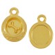 Colgante de Metal Zamak Bol de Perro con Hueso 12mm