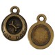 Colgante de Metal Zamak Bol de Perro con Hueso 12mm