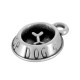 Colgante de Metal Zamak Bol de Perro con Hueso 12mm