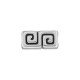 Entrepieza de Metal Zamak Rectangular con Espiral 12x7mm (Ø2,2mm)