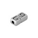 Entrepieza de Metal Zamak Rectangular con Espiral 12x7mm (Ø2,2mm)