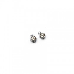 Colgante de Laton con Circonitas 6mm