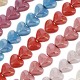 Entrepieza de Cerámica Esmaltada Corazón 22x19mm (Ø3.5mm)