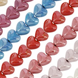 Entrepieza de Cerámica Esmaltada Corazón 22x19mm (Ø3.5mm)