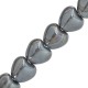 Entrepieza de Cerámica Esmaltada Corazón 22x19mm (Ø3.5mm)