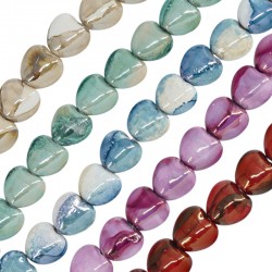 Entrepieza de Cerámica Esmaltada Corazón 15x13mm (Ø2.5mm)