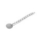 Cadena de Extencion de Acero Inoxidable 304 con Chapa 4x5mm/0,8mm+5cm exencion.