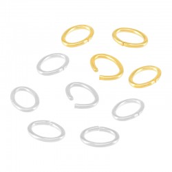 Anilla de Metal Latón 6x8mm (grosor 1.0mm)