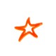 Colgante de Metacrilato Estrella de Mar 53x50mm