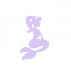 Colgante de Metacrilato Sirena 41x54mm