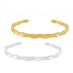 Pulsera de Metal Zamak con Olas 67x50mm