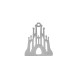 Colgante de Acero Inoxidable 304 Sagrada Familia 21x25/1,4mm
