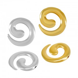 Colgante de Metal Zamak Espiral 35x5mm (Ø2,2mm)
