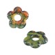 Colgante de Cerámica Esmaltada Flor 22mm/5mm (Ø7.2mm)