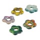 Colgante de Cerámica Esmaltada Flor 22mm/5mm (Ø7.2mm)