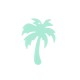 Colgante de Metacrilato Palmera 37x50mm