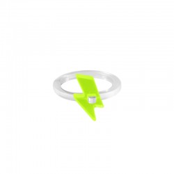 Anillo de Metacrilato con Rayo 22mm/18mm