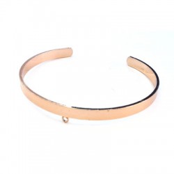 Pulsera de Metal Latón Ajustable con Anilla 54mm