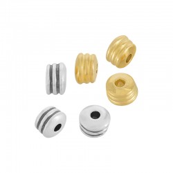 Entrepieza Rondel de Metal Zamak 10x8mm Ø3,2mm