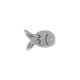 Entrepieza de Metal Zamak Pez 11x8mm (Ø1.4mm)