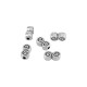 Entrepieza de Metal Zamak Redondeada con Espiral 12x7mm (Ø2,2mm)