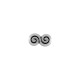 Entrepieza de Metal Zamak Redondeada con Espiral 12x7mm (Ø2,2mm)
