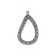 Colgante de Metal Zamak Gota Irregular 19x27m
