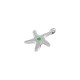 Colgante de Metal Zamak Estrella de Mar Esmaltado 15x2,1mm (Ø1,5mm)