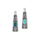 Colgante de Metal Zamak Rectangular Esmaltado 6,5x17,5mm (Ø2,3mm)