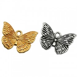 Colgante de Metal Zamak Mariposa 17x14mm