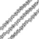 Entrepieza de Hematite Flor 4mm (40cm/tira)