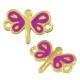 Conector de Metal Zamak Mariposa Esmaltada 18x13mm