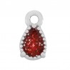 Plata Antigua 999°/Glitter Rojo